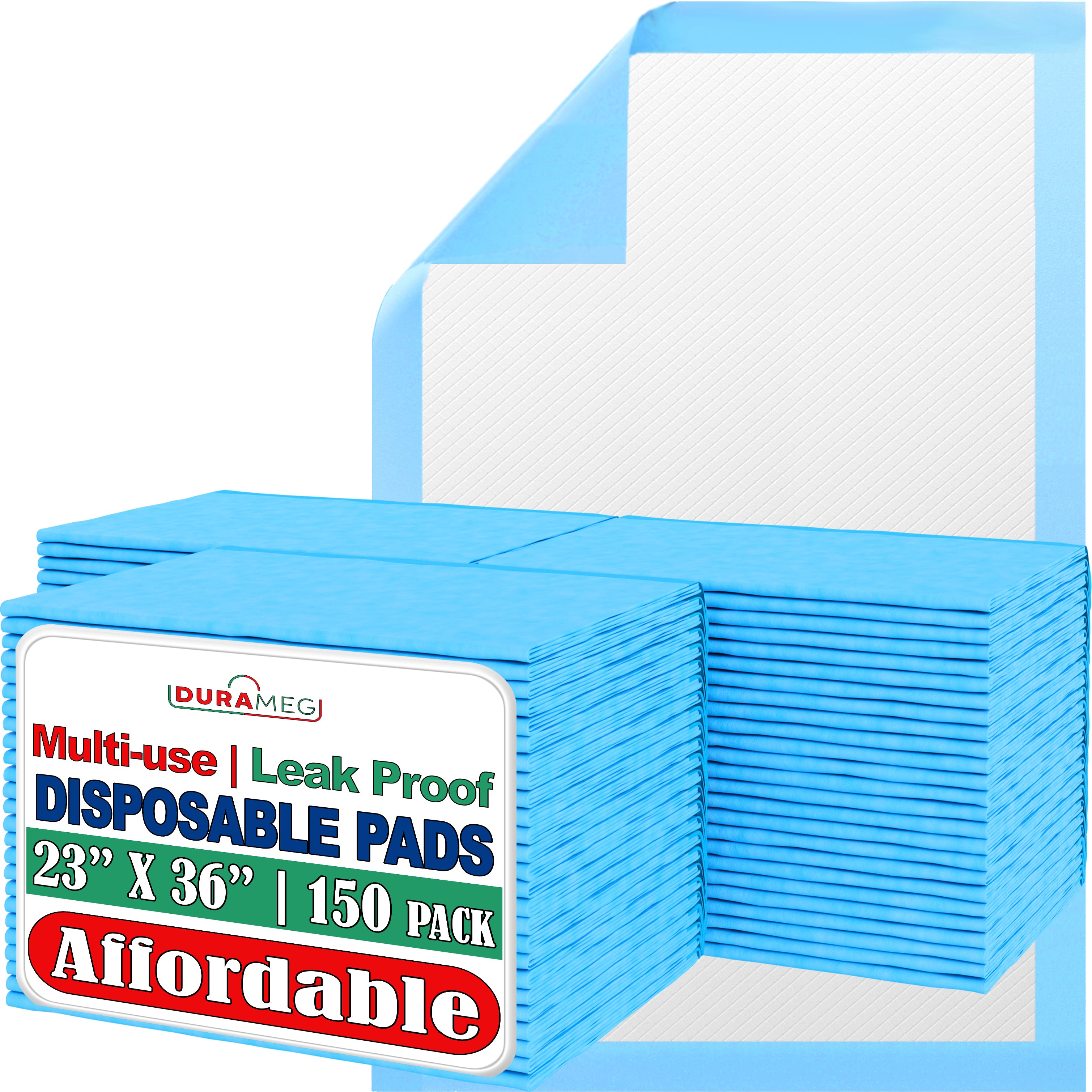 Chucks Pads Disposable 150 Pads 23"x36" Underpads, Maternity Pads