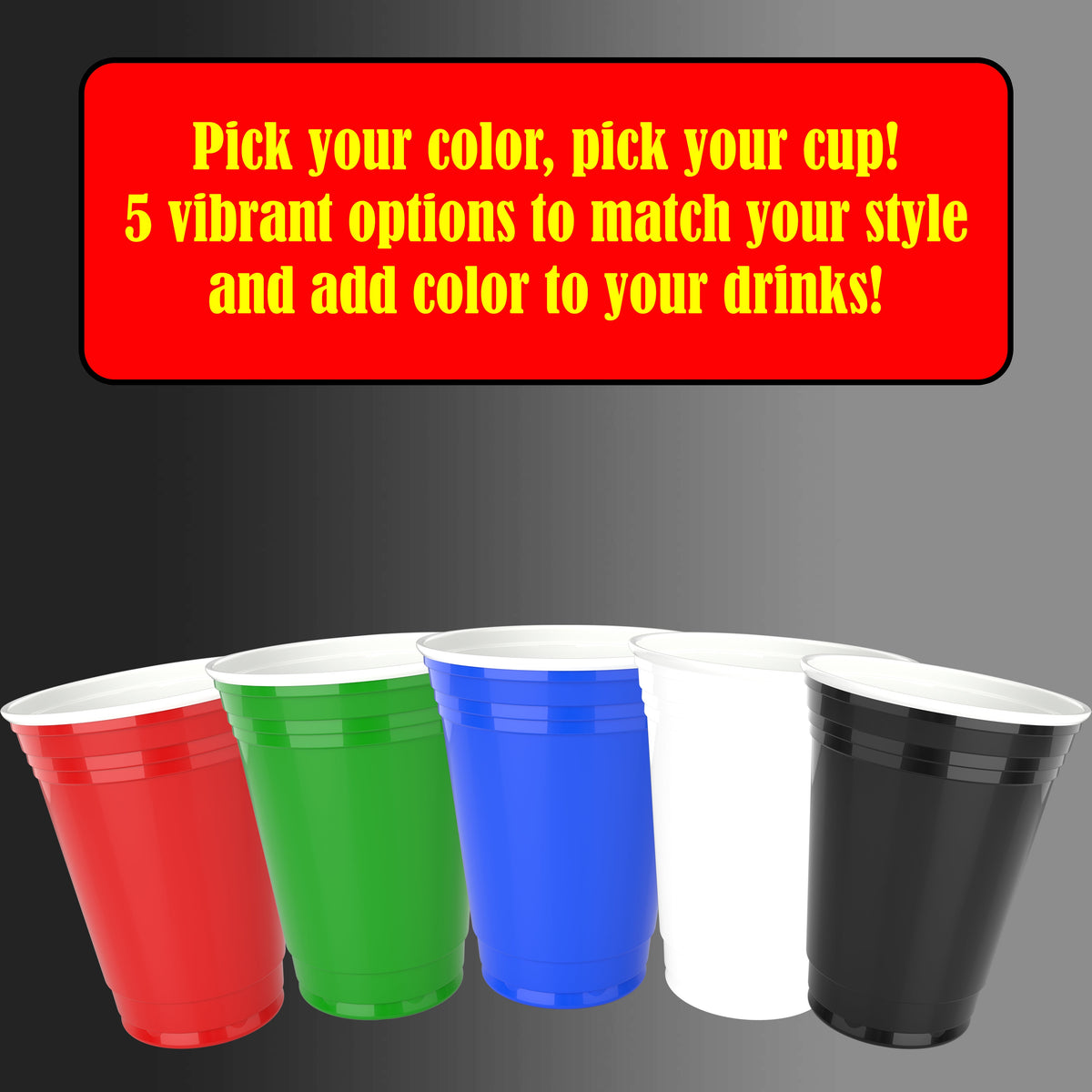 DURAMEG 16 oz Green Plastic Party Cups, 100 Count — product detail image 4