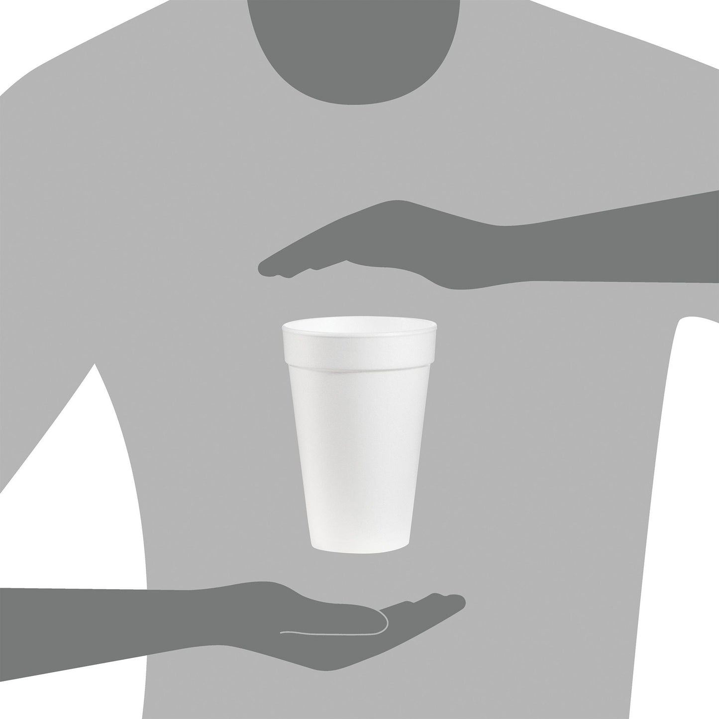 Dart 16 oz White Insulated Foam Cups, 1000 Count – 16J16 – product image
