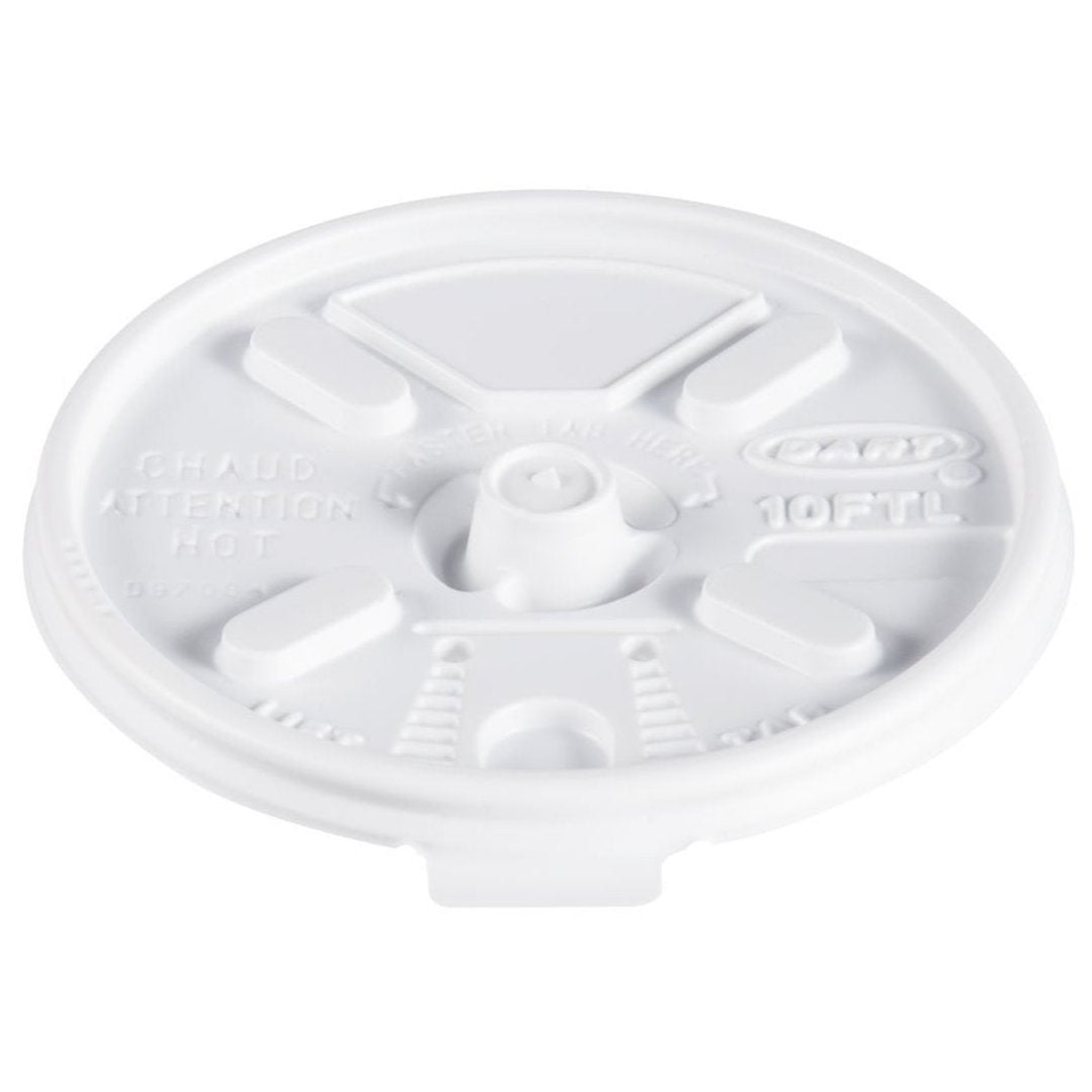 Dart Lift ’n’ Lock Lids for 10 oz Foam Cups, 1000 Count – 10FTL – product