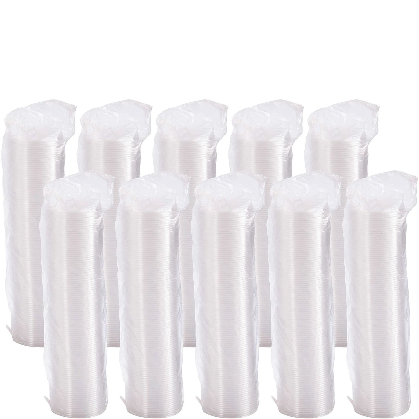 Dart 12 oz Clear OPS Plastic Non-Vented Lids, 1,000 Count – 12CLR
