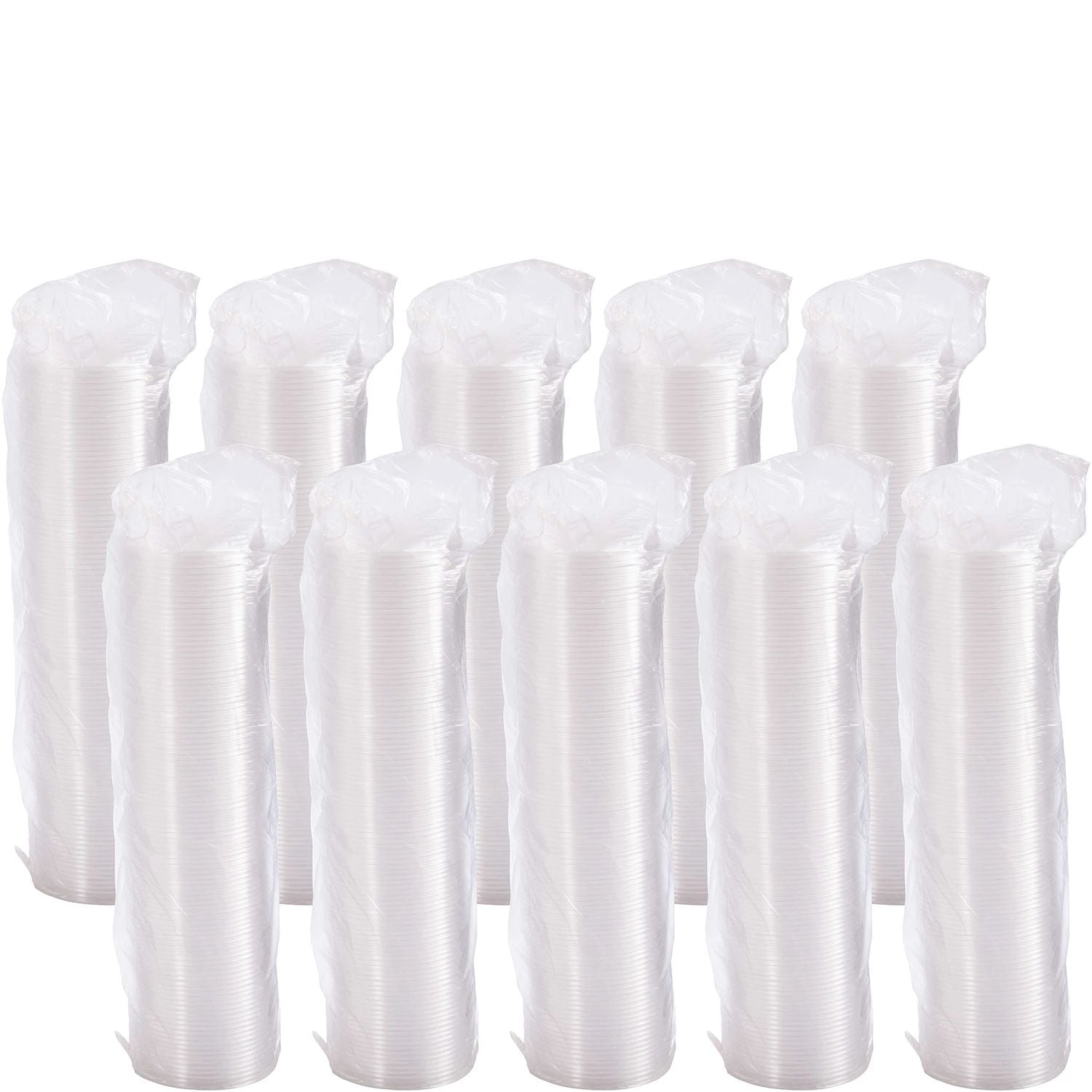Dart 12 oz Clear OPS Plastic Non-Vented Lids, 1,000 Count – 12CLR
