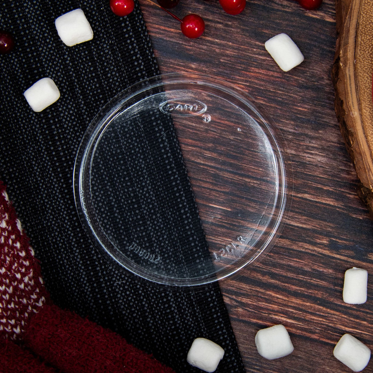 Dart 12 oz Clear OPS Plastic Non-Vented Lids, 1,000 Count – 12CLR
