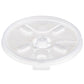 Dart Straw-Slotted Lids for 6–12 oz Foam Cups, 1000 Count – 12FTLS – product