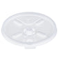 Dart Straw-Slotted Lids for 12–24 oz Foam Cups, 1000 Count – 16FTLS – product