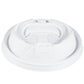 White Travel Lid with Reclosable Tab 12-24 oz (1000) | Dart 16RCL Optima®
