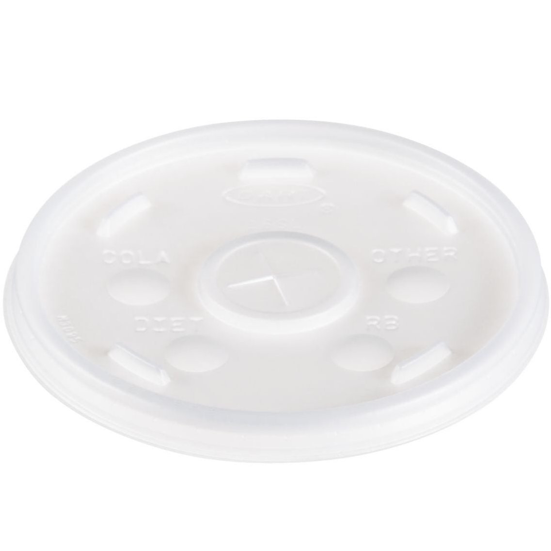 Dart Straw-Slotted Lids for 12–24 oz Foam Cups, 1000 Count – 16SL – product