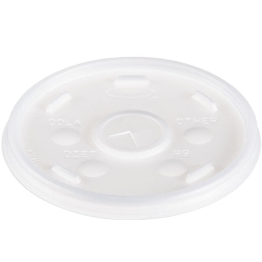 Dart Straw-Slotted Lids for 12–24 oz Foam Cups, 1000 Count – 16SL – product