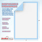 DURAMEG disposable underpad 17x24 dimensions and protective coverage