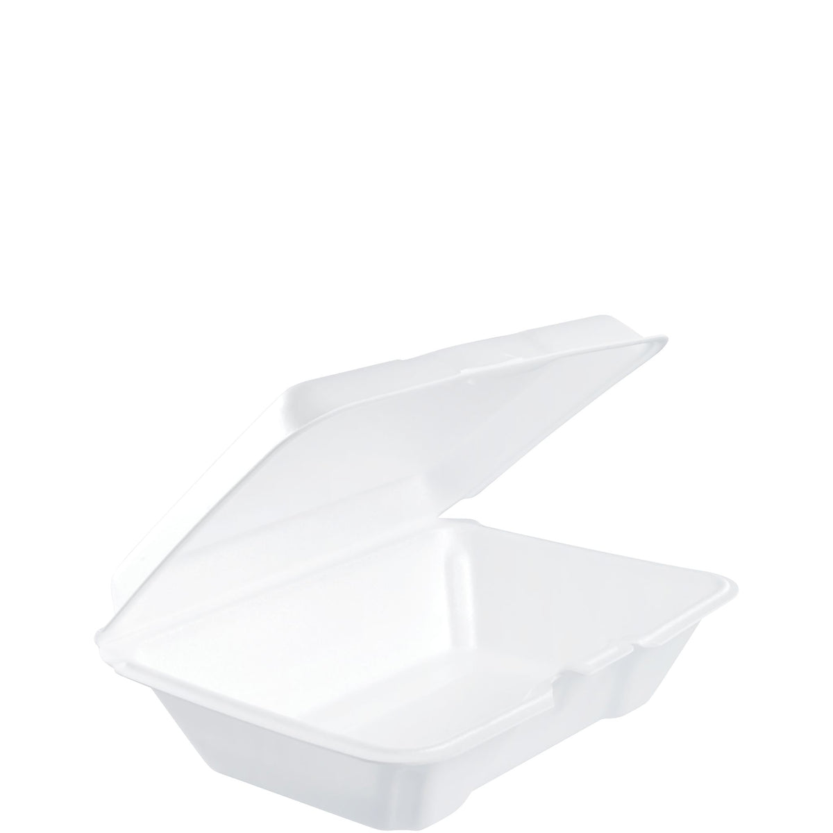 Dart 9 x 6 in White XPS Foam Containers with Removable Lid, 200 Count – 205HT1