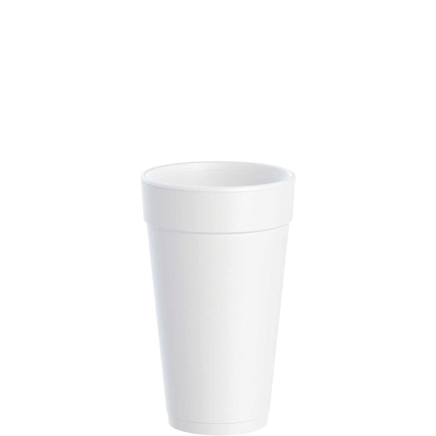 White Insulated Foam Cups 20 oz 500 Count - Disposable J Cup® | Dart 20J16