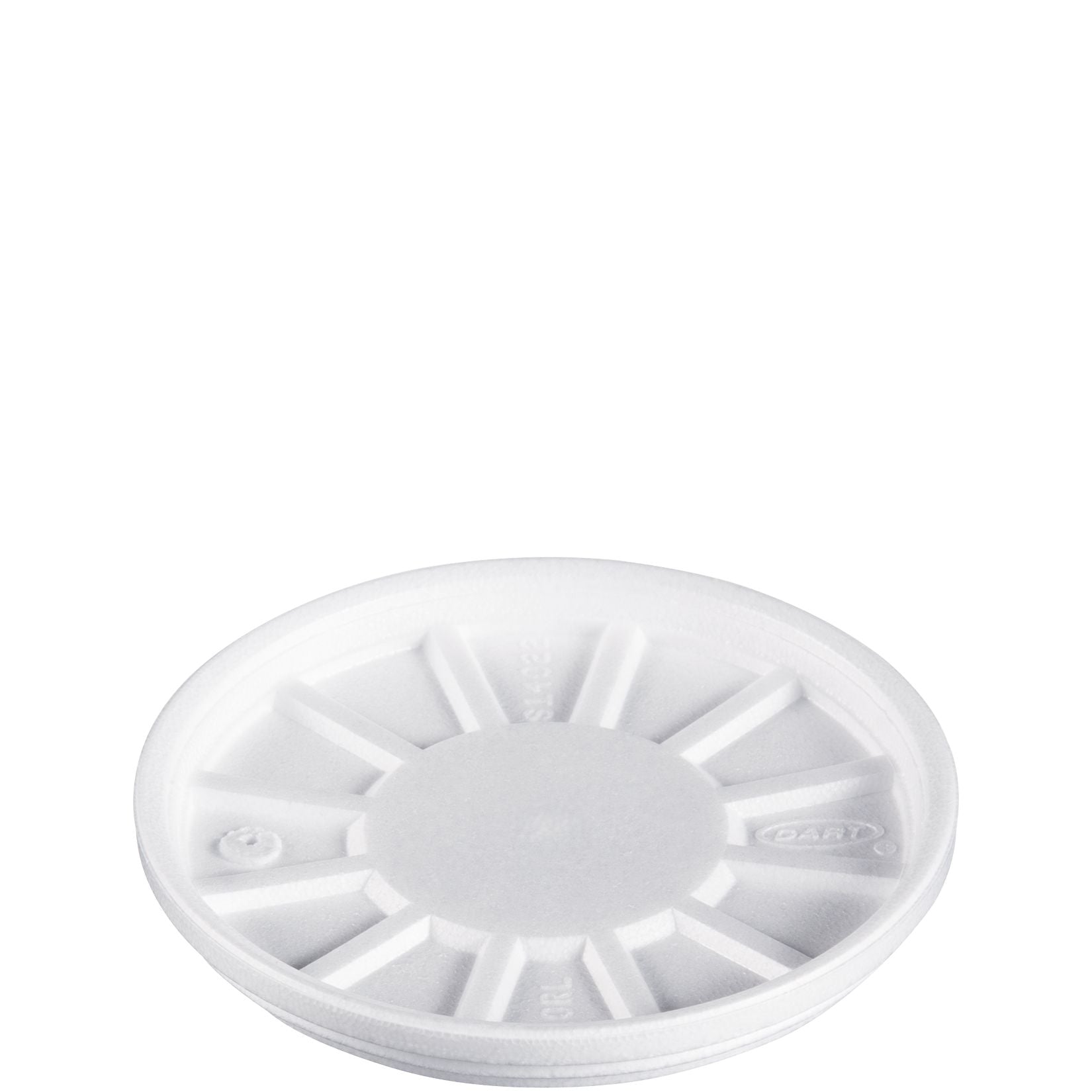 Dart 20 oz White EPS Foam Vented Lids, 500 Count – 20RL