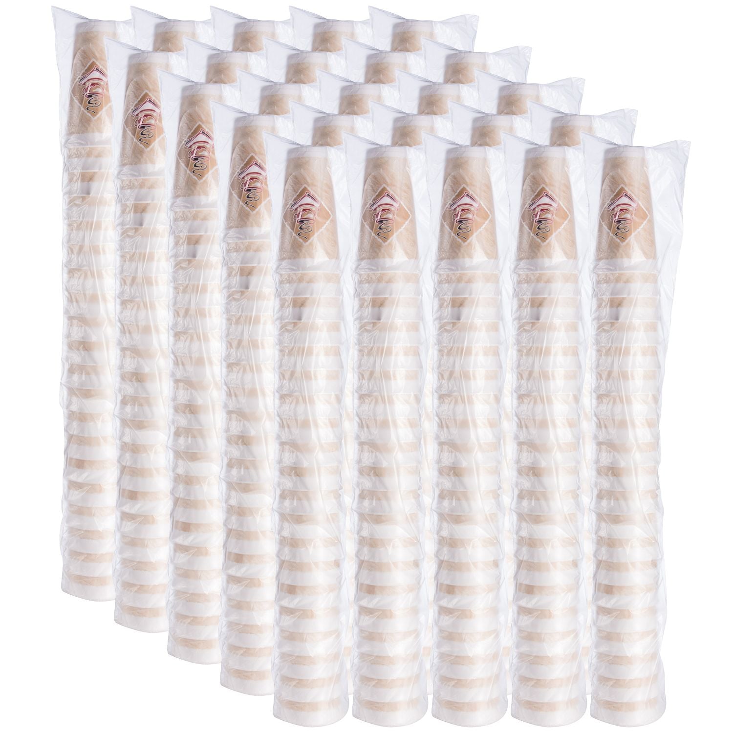 Dart 20 oz Stock Printed EPS Foam Cups - Café G® - Red, 500 Count – 20X16G