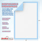 Chucks Pads Disposable Underpads | 23"x36" Incontinence Chux Pads [150-Pads: 3 Pack of 50]