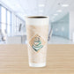 Dart 24 oz Stock Printed EPS Foam Cups - Café G® - Green, 500 Count – 24X16G