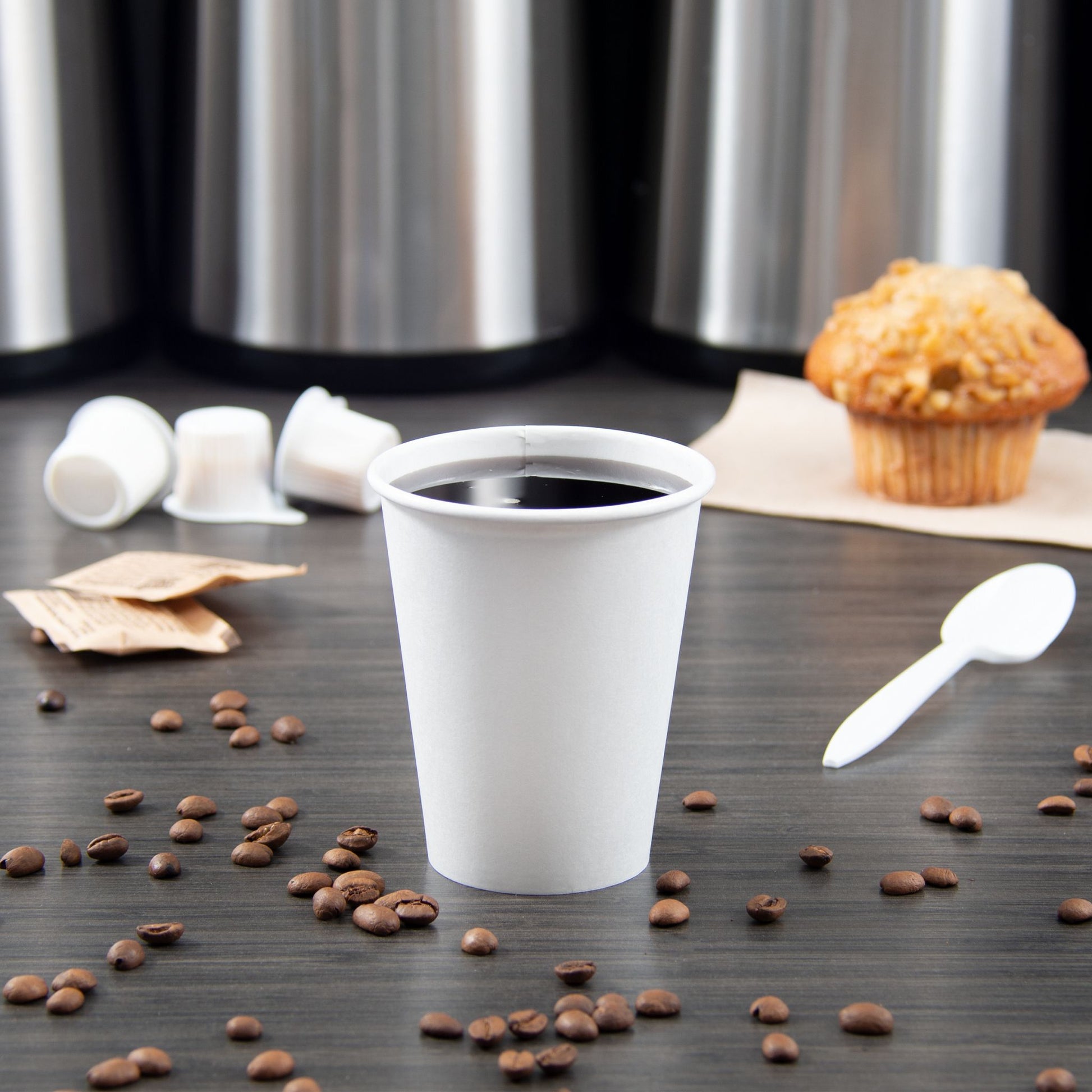 Solo 8 oz White SSP Paper Hot Cups, 1,000 Count – 378W-2050