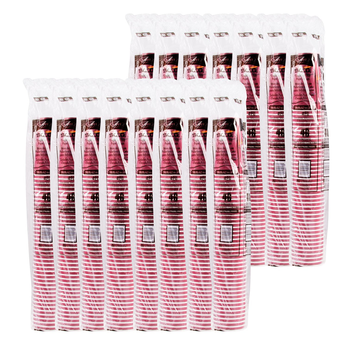 Solo 20 oz Stock Printed SSP Paper Hot Cups - Bistro®, 600 Count – 420SI-0041