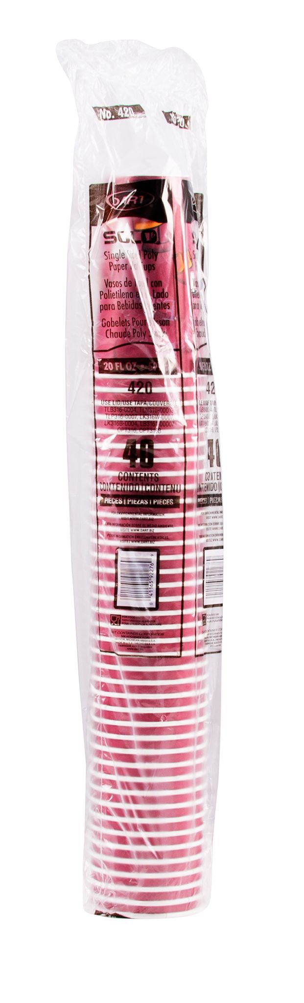 Solo 20 oz Stock Printed SSP Paper Hot Cups - Bistro®, 600 Count – 420SI-0041