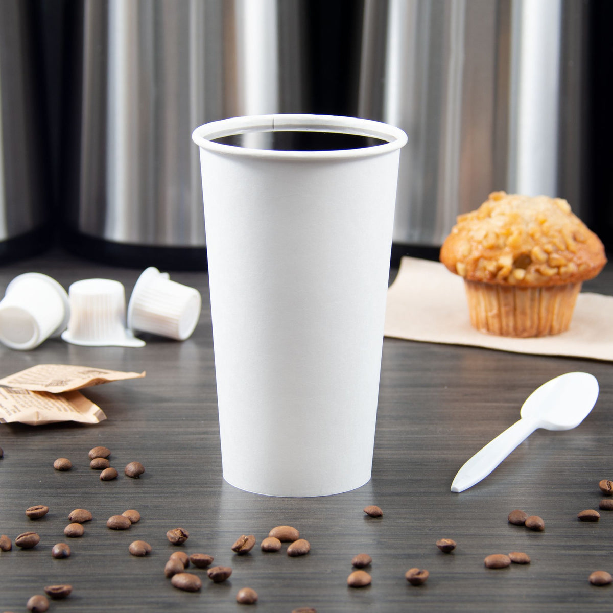 Solo 20 oz White SSP Paper Hot Cups, 600 Count – 420W-2050
