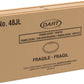 Dart 48 oz Translucent HIPS Plastic Vented Lids, 500 Count – 48JL