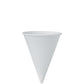 Solo 4 oz White Treated Paper Cone Water Cups, 5,000 Count – 4BR-2050