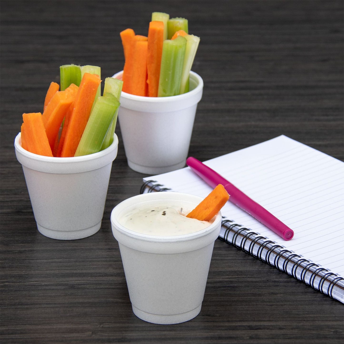 Dart 4 oz White Insulated Foam Cups, 1000 Count – 4J4 – foodservice use