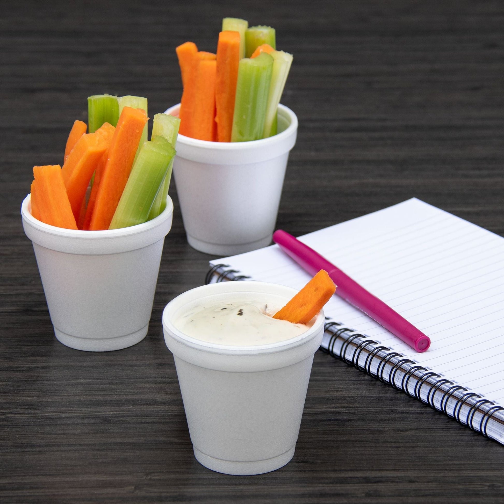 Dart 4 oz White Insulated Foam Cups, 1000 Count – 4J4 – foodservice use