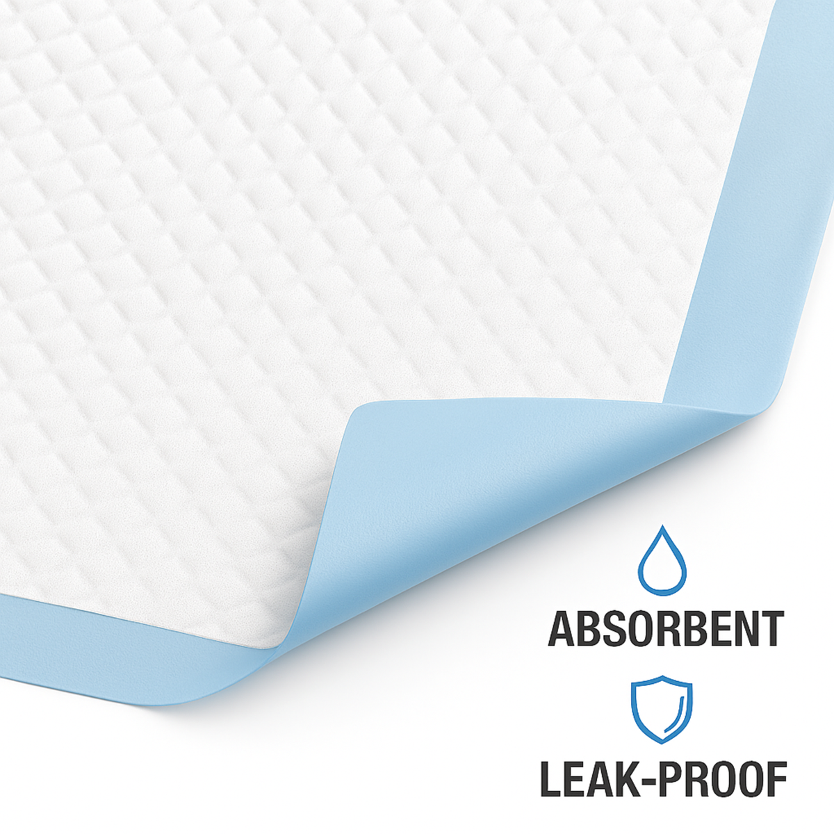 Disposable Underpads 23" x 36" – 150 Count 4-Layer Absorbent Protection Pads with Soft Quilted Top, Waterproof Back – product image 3