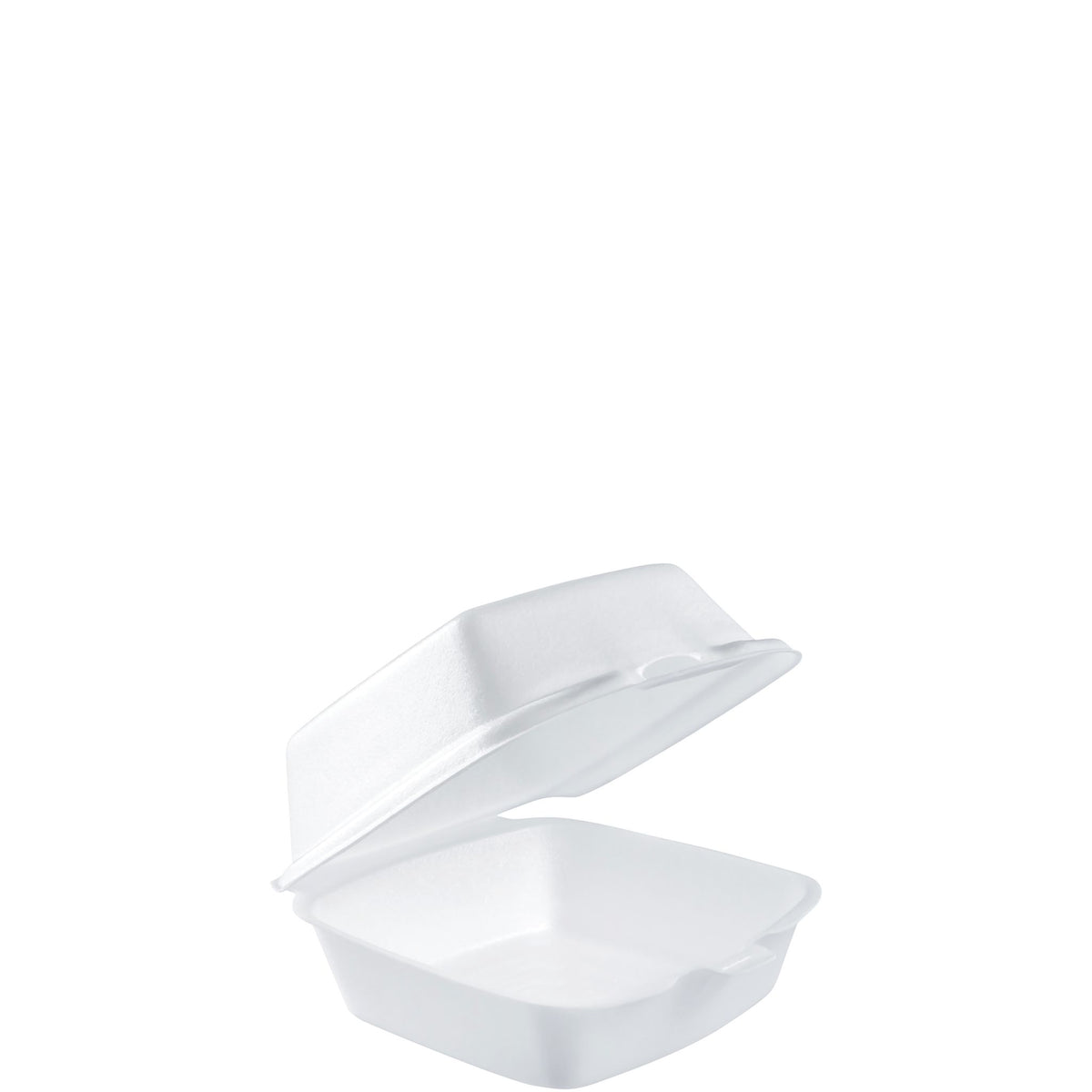 Dart 5 in White Medium XPS Foam Sandwich Containers, 500 Count – 50HT1