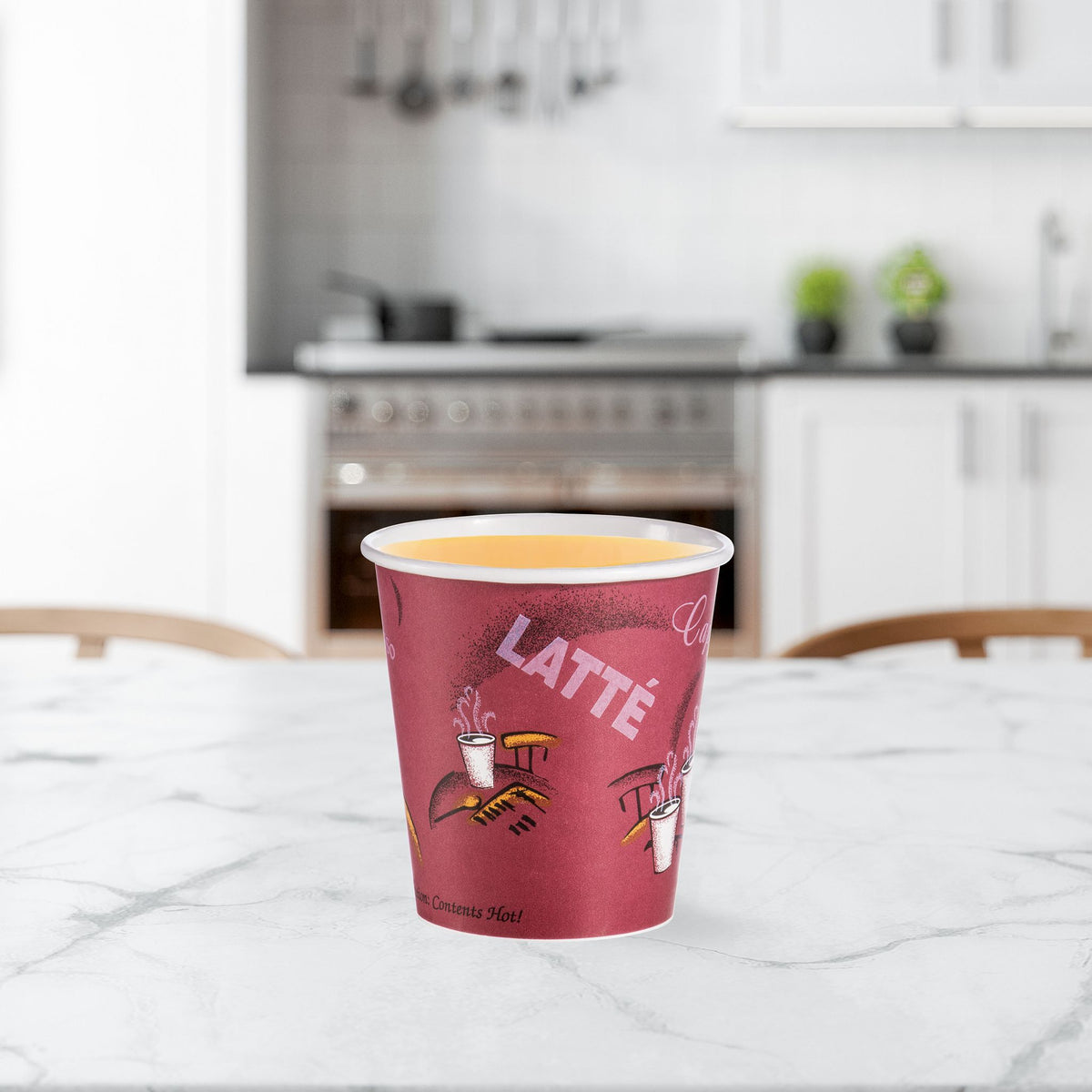 Solo 10 oz Stock Printed SSP Paper Hot Cups - Bistro®, 1,000 Count – 510SI