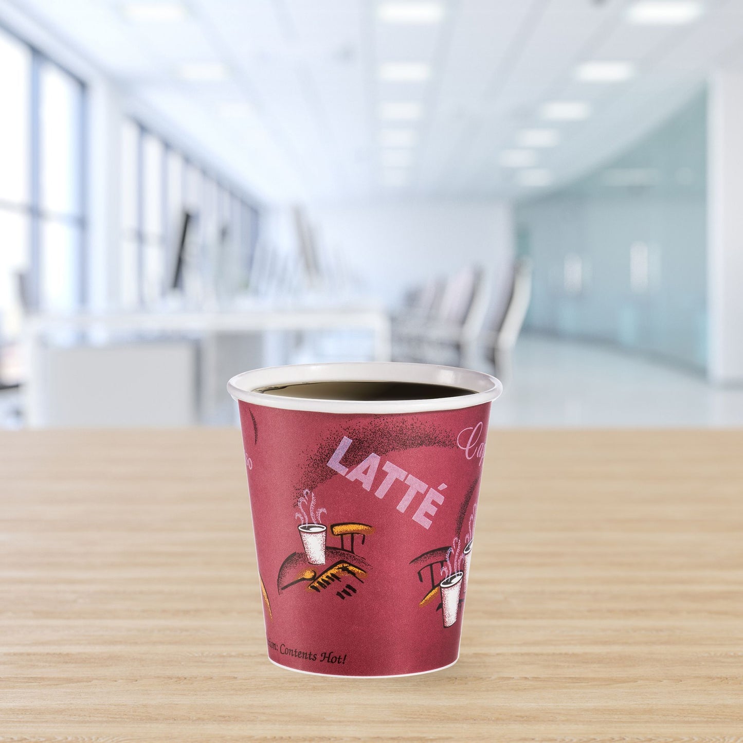 Solo 10 oz Stock Printed SSP Paper Hot Cups - Bistro®, 1,000 Count – 510SI