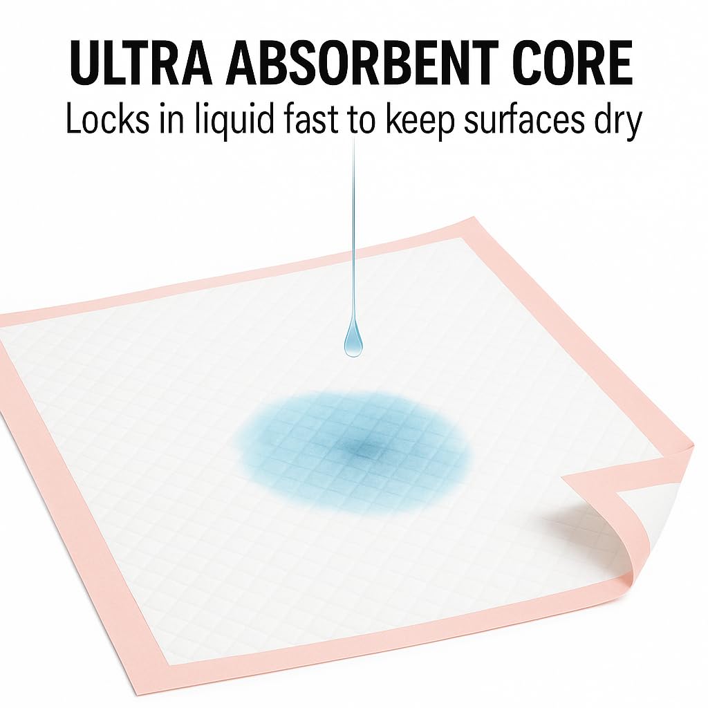 Metro Source 30”x36” [100-Count] Ultra Absorbent Chux Incontinence Bed Pads Disposable Adult with Adhesive Tape, Pe – product image 2