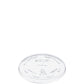 Dart 9-10 oz Clear PET Plastic Straw-Slotted Lids, 1,000 Count – 610TS