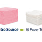 Metro Source 13" x 23" Pink Diamond-Pattern Reusable Foodservice Towels – Cloth-Like Low-Lint 1/4-Fold Cleaning Wip – product image 5
