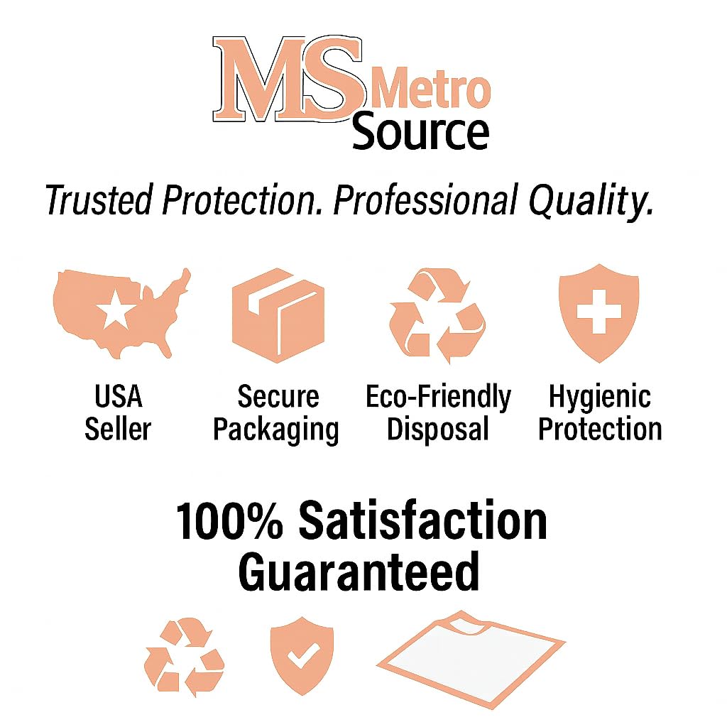 Metro Source 30”x36” [100-Count] Ultra Absorbent Chux Incontinence Bed Pads Disposable Adult with Adhesive Tape, Pe – product image 5