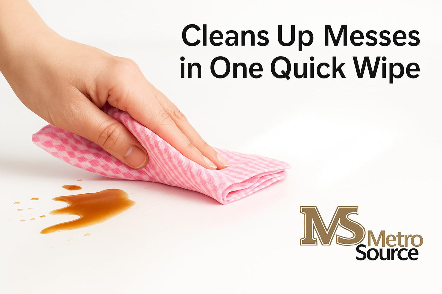 Metro Source 13" x 23" Pink Diamond-Pattern Reusable Foodservice Towels – Cloth-Like Low-Lint 1/4-Fold Cleaning Wip – product image 2
