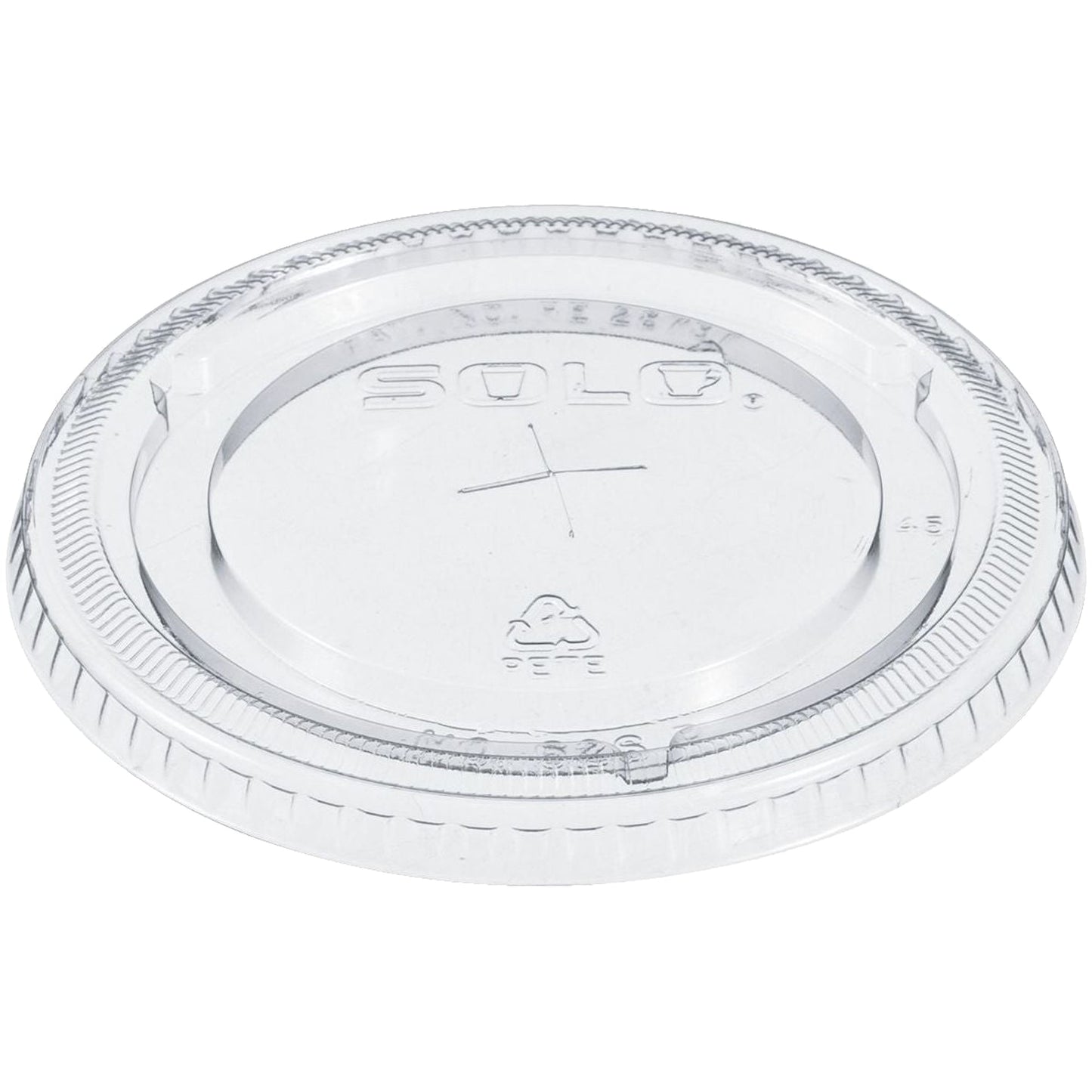 Clear Plastic PET Straw-Slotted Lid (1000) | Solo 626TS
