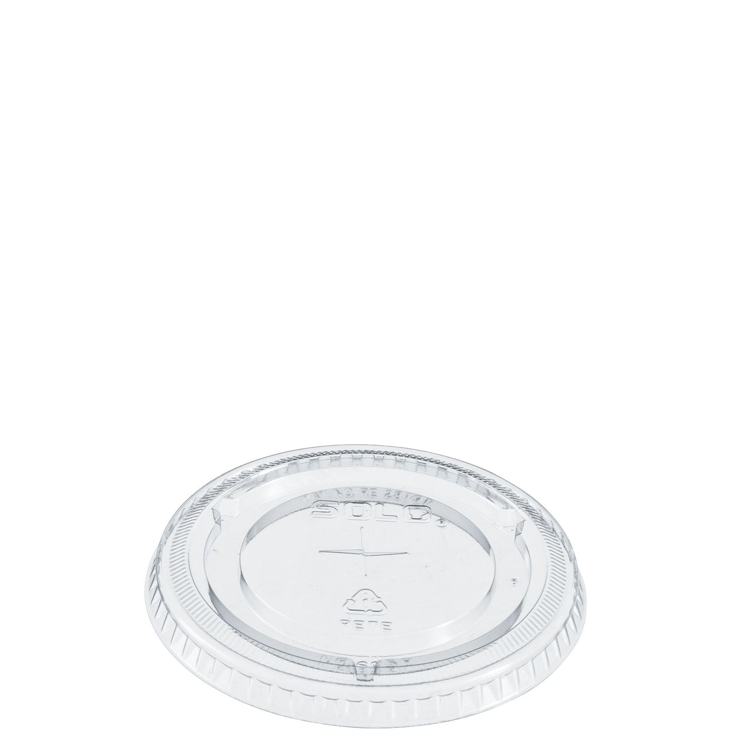 Solo 12-14 oz Clear PET Plastic Straw-Slotted Lids, 1,000 Count – 695TS