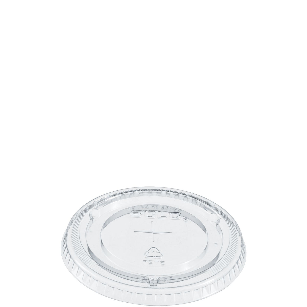 Solo 12-14 oz Clear PET Plastic Straw-Slotted Lids, 1,000 Count – 695TS