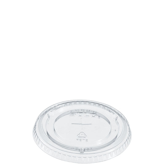 Solo 12-14 oz Clear PET Plastic Straw-Slotted Lids, 1,000 Count – 695TS