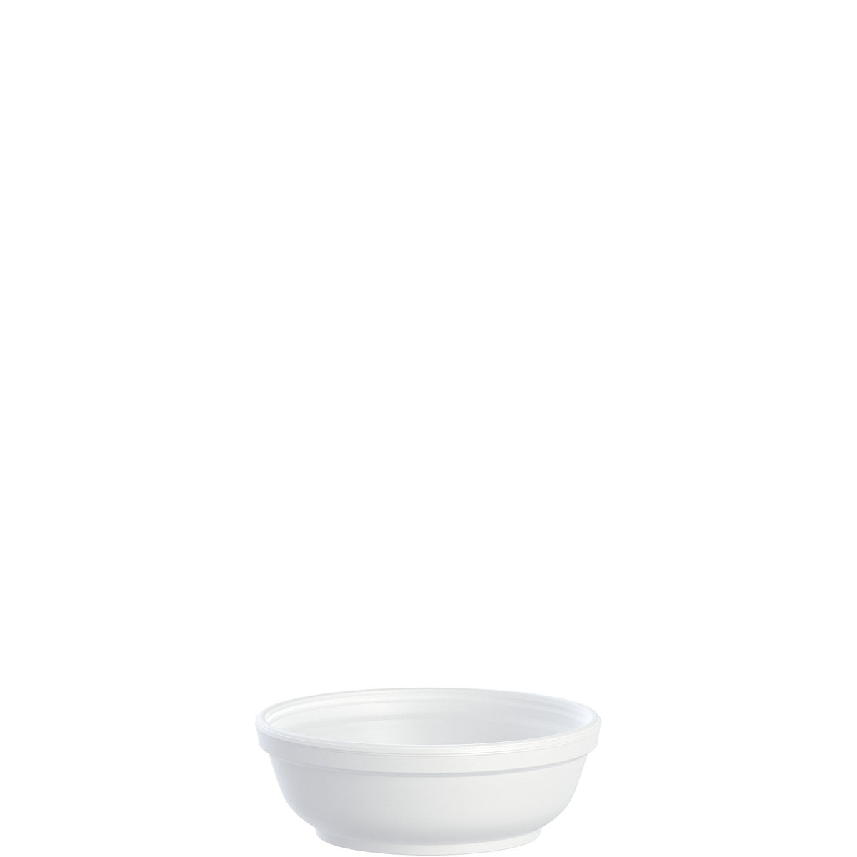 Dart 6 oz White Squat EPS Foam Bowl, 1,000 Count – 6B20