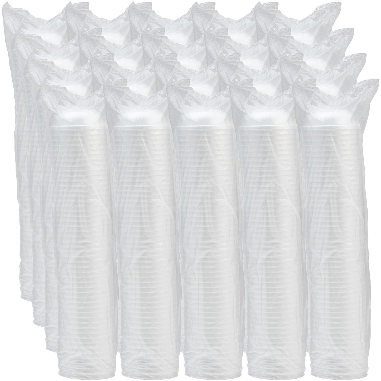 Dart 6 oz White Squat EPS Foam Bowl, 1,000 Count – 6B20