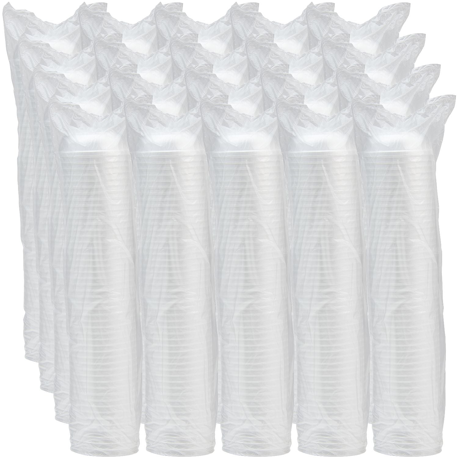 Dart 6 oz White Squat EPS Foam Bowl, 1,000 Count – 6B20