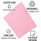 Metro Source 13" x 23" Pink Diamond-Pattern Reusable Foodservice Towels – Cloth-Like Low-Lint 1/4-Fold Cleaning Wip – product image 6