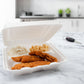 Dart 8 in White XPS Foam 3-Compartment Containers, 200 Count – 80HT3R