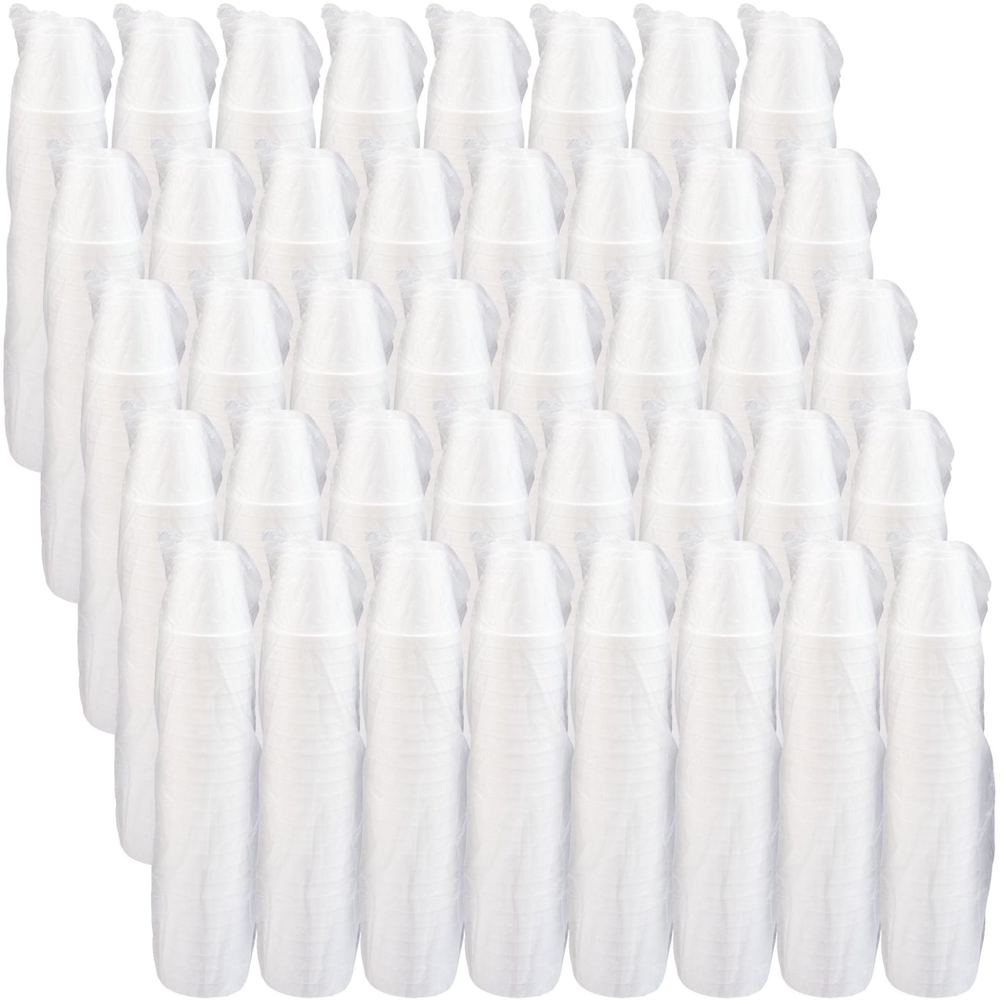 White Insulated Foam Cups 8 oz 1000 Count - Disposable J Cup® | Dart 8J8