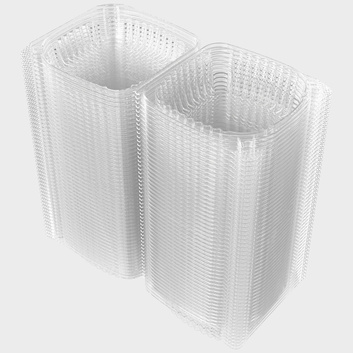 DURAMEG 5.3 inch clear hinged-lid sandwich container