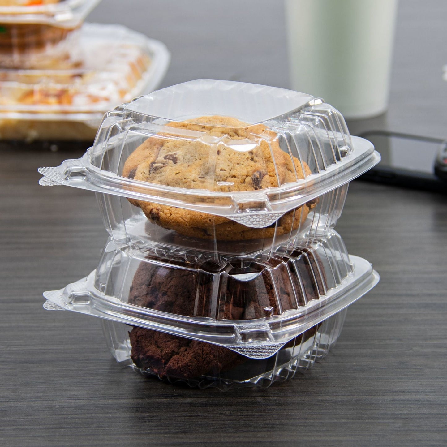 Dart 5 in Clear Hinged Sandwich Containers, 500 Count – C53PST1 – foodservice use
