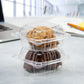 Dart 5 in Clear Hinged Sandwich Containers, 500 Count – C53PST1 – foodservice use