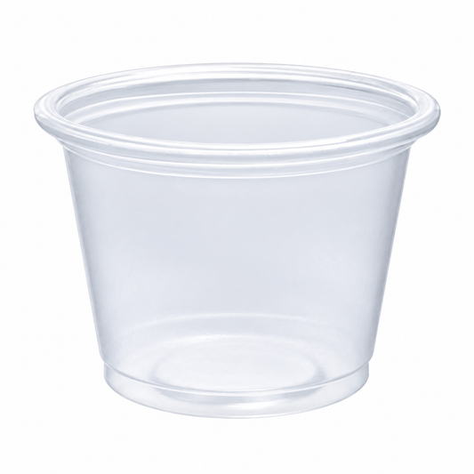 Dart 1 oz clear plastic portion container, 2500 count – 100PC